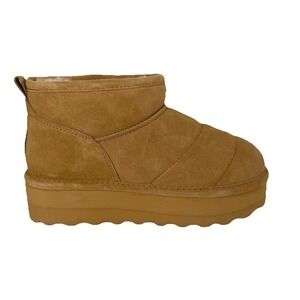 Bearpaw Women's Retro Platform Bootie Camel Women's Size 7 No Box